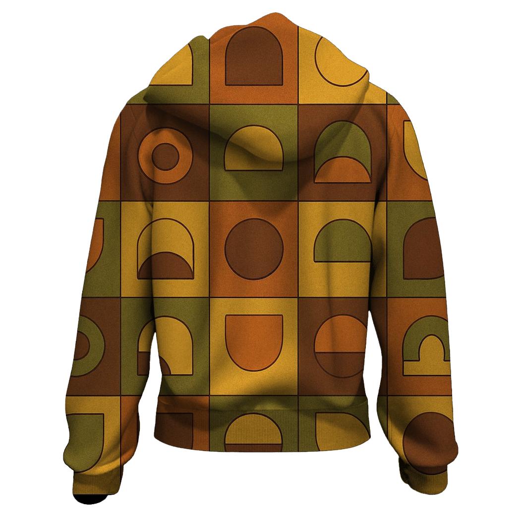 Groovy Patchwork Vinyl Tiles lightweight hoodies