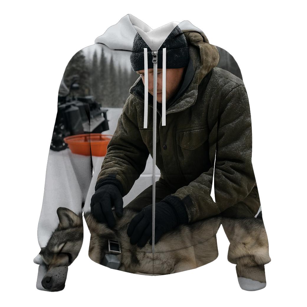 Radio Collar Health Check In Boreal Snowmobile Camp hoodies fashion