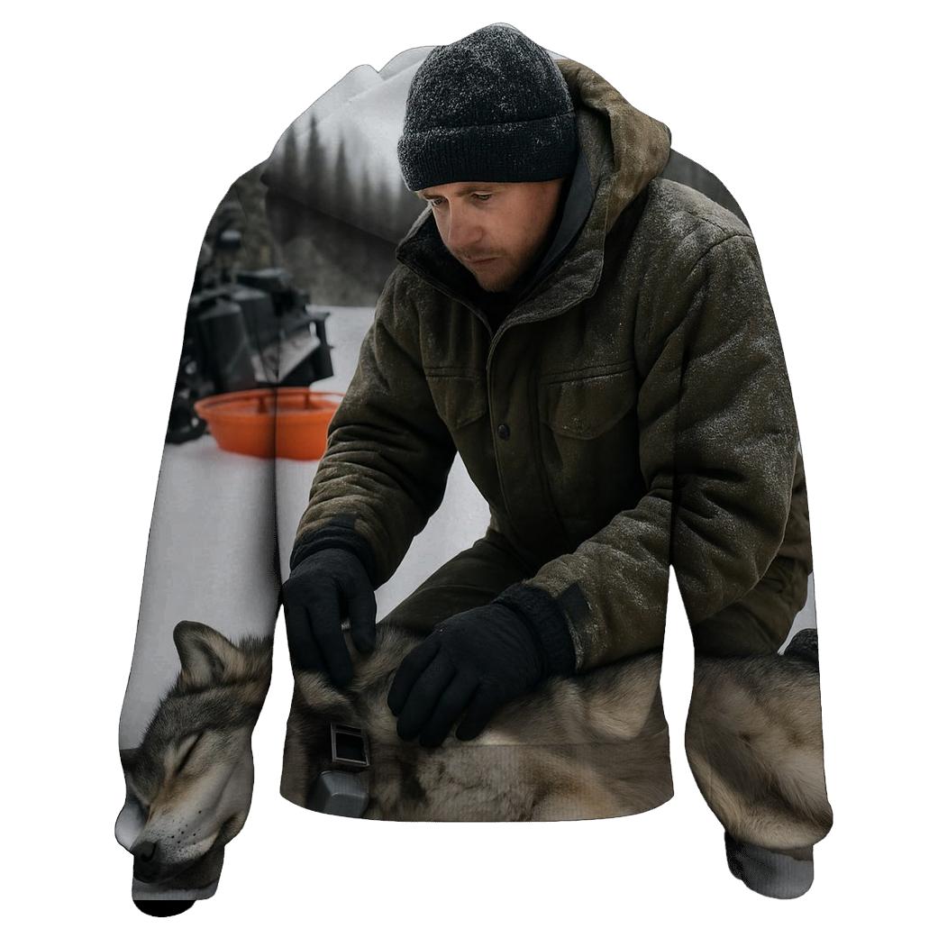 Radio Collar Health Check In Boreal Snowmobile Camp hoodies fashion