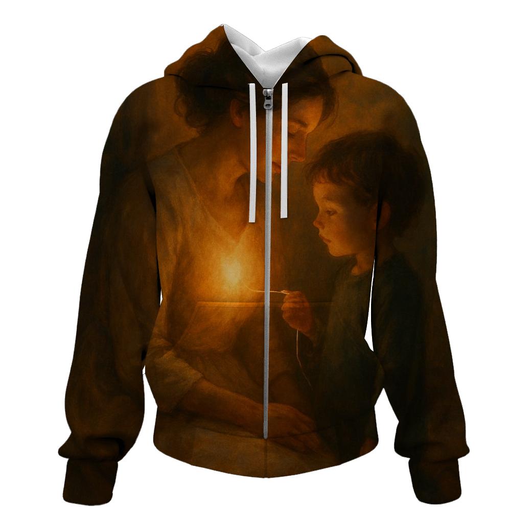 The Hearth Within Her Heart A Warmth That Outlives Winter designer hoodies