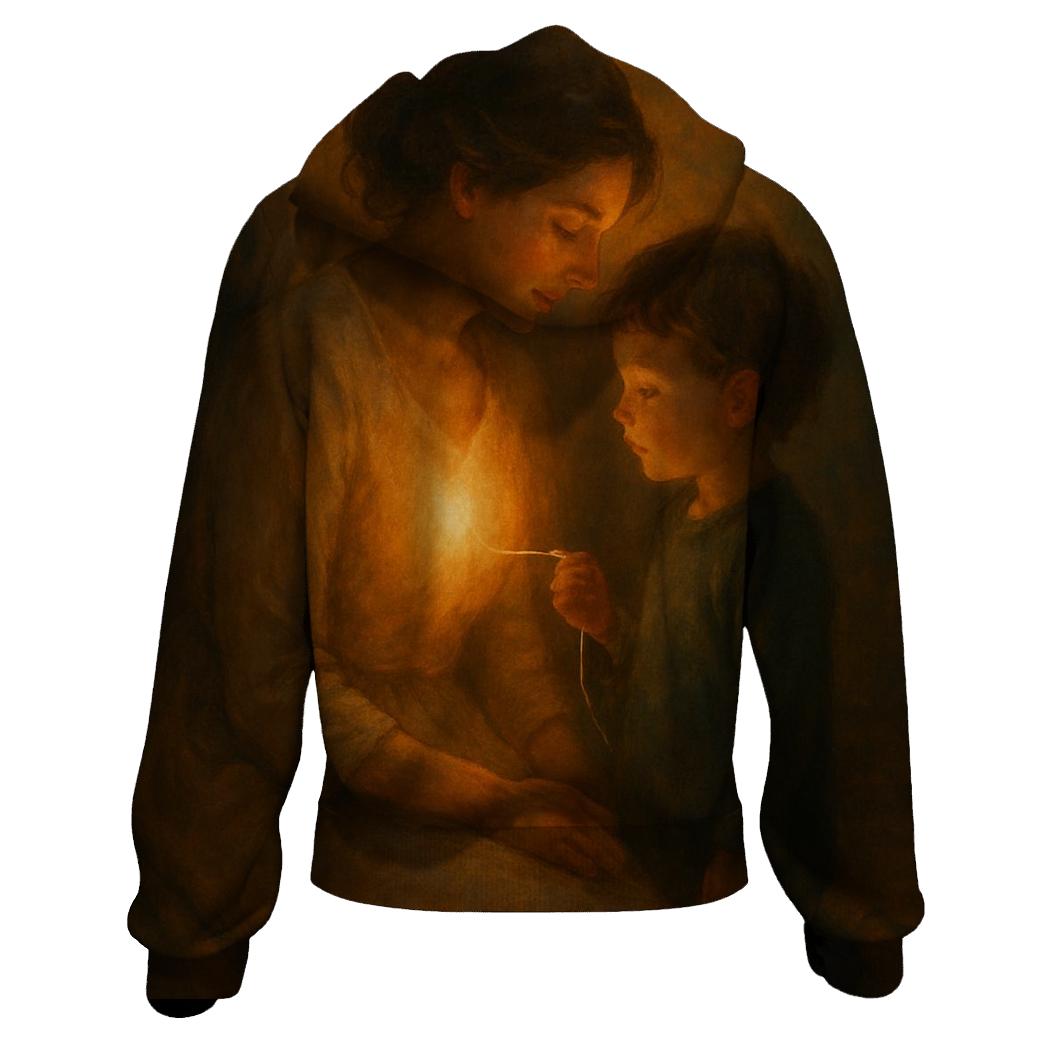 The Hearth Within Her Heart A Warmth That Outlives Winter designer hoodies