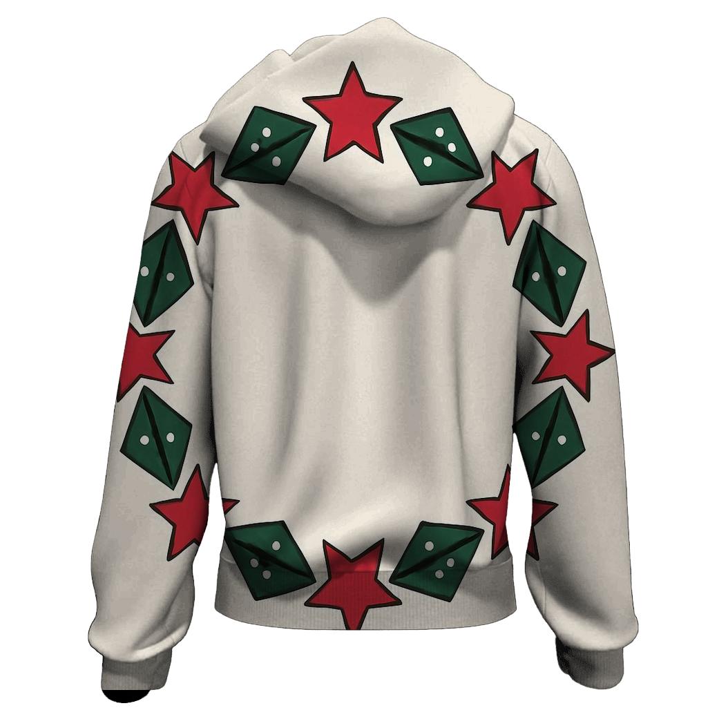 Starlit Holly Orbit Wreath heavyweight hoodies