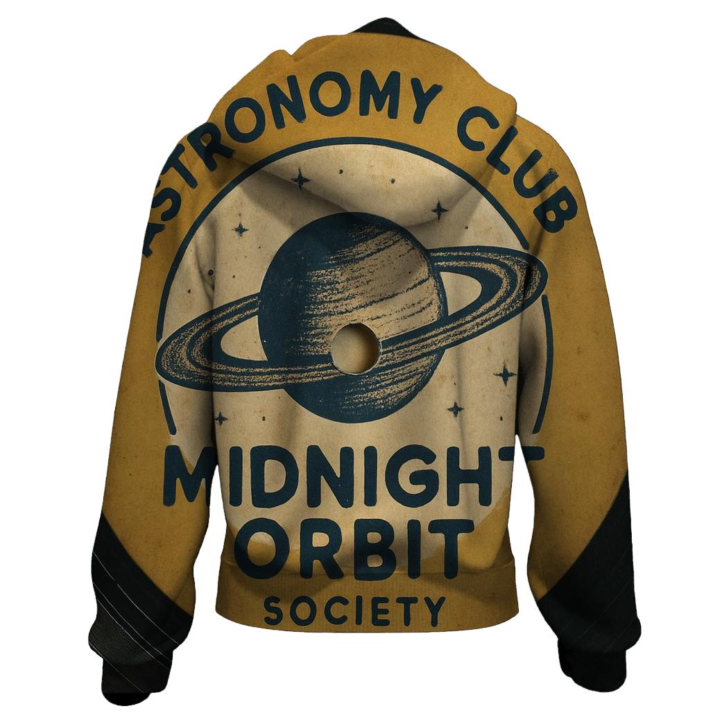 Faded Astronomy Club Vinyl Label premium hoodies