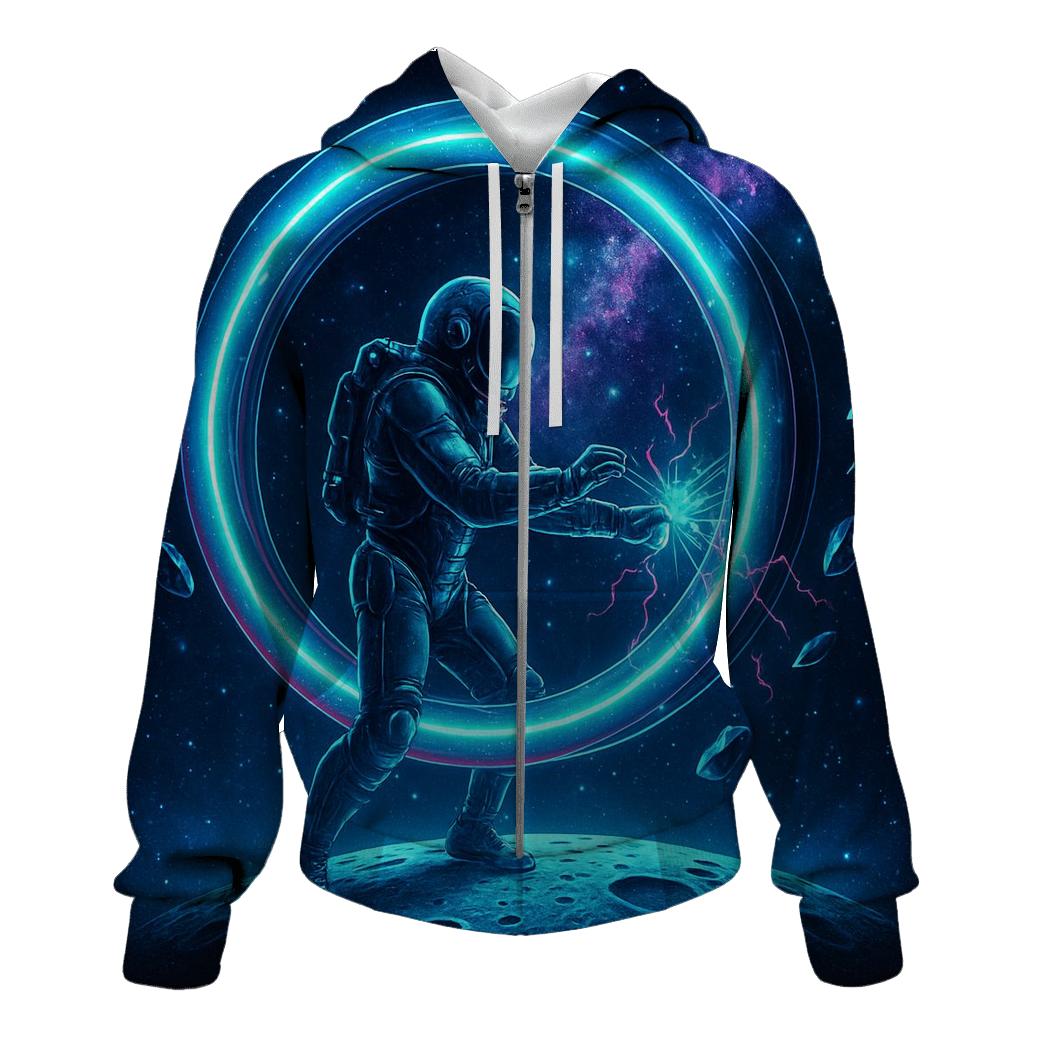 Aurora Engine Over The Silent Moon premium hoodies