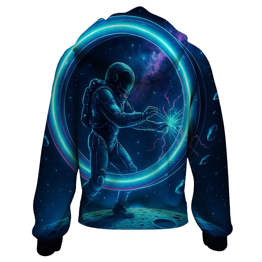 Aurora Engine Over The Silent Moon premium hoodies