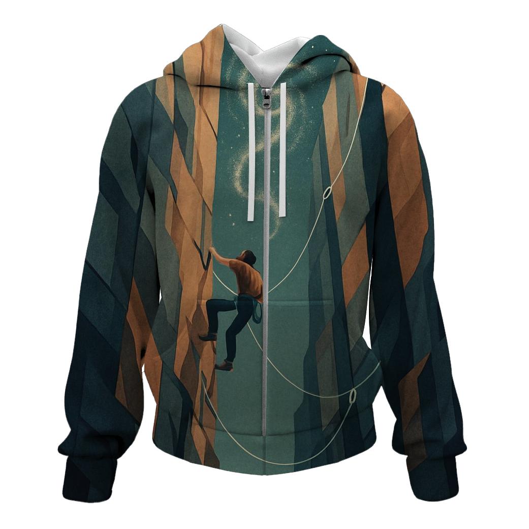 Gravity Well Rock Climbing Study hoodie designs