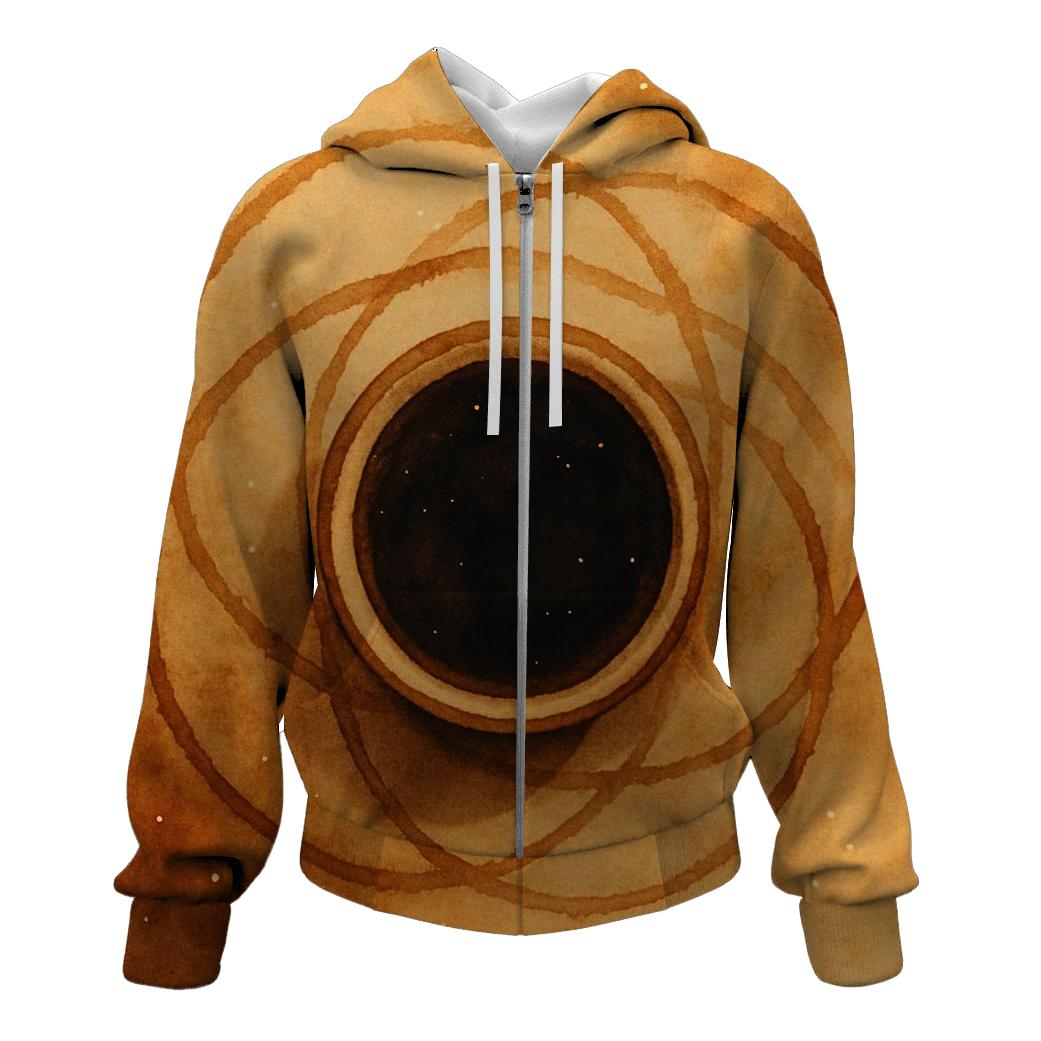 Cup Ring Orbit zip-up hoodies