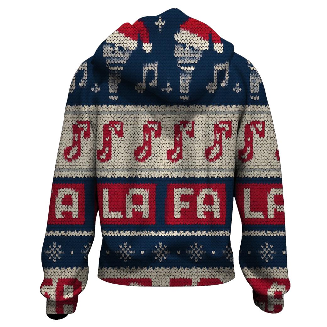 Christmas Carol Karaoke Stripe Design heavyweight hoodies