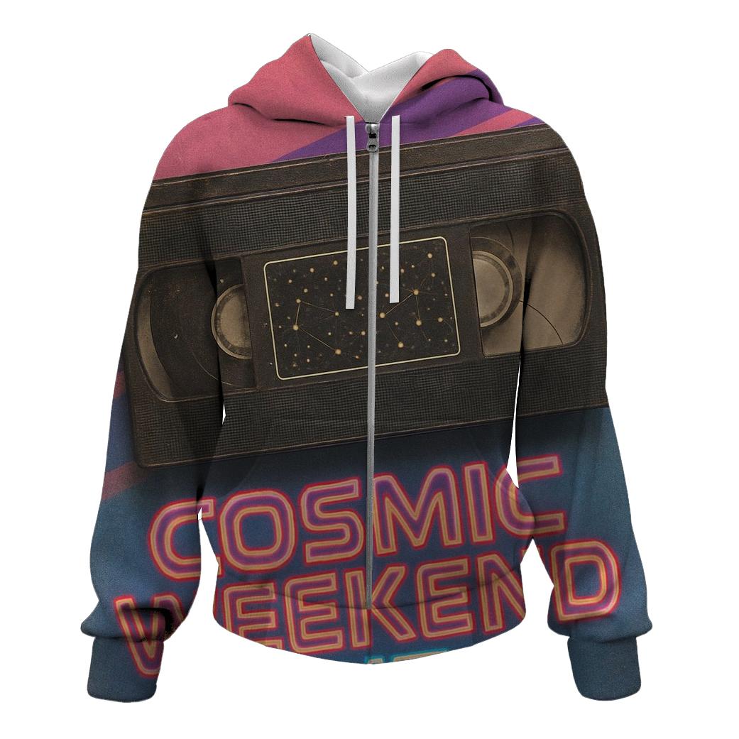 Retro VHS Star Rental Poster printed hoodies