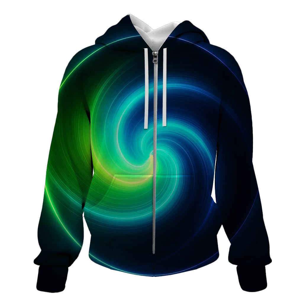 Electric Lime Vortex Fade hoodie designs