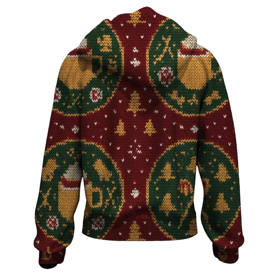 Ski Lodge Cocoa Cup Medallion Design embroidered hoodies