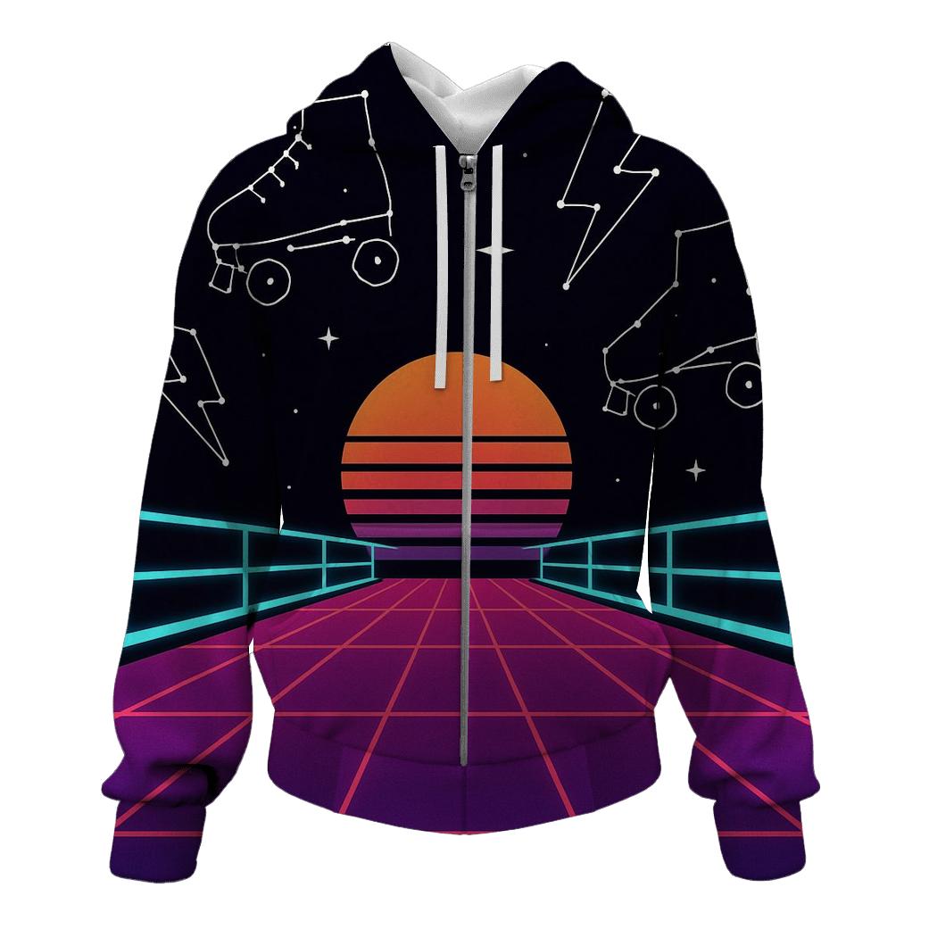 Neon Roller Rink Constellation hoodie styles