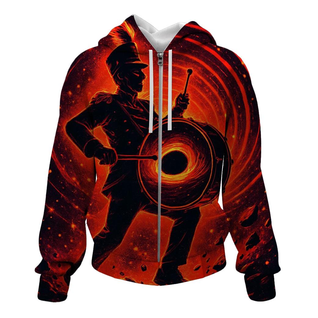 Black Hole Drumline Parade zip-up hoodies