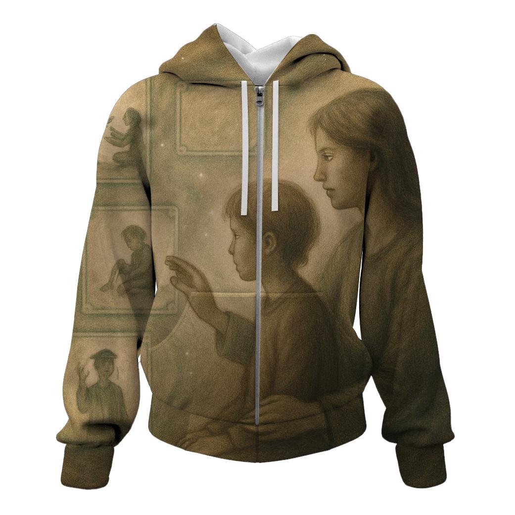 The Invisible Archive A Mothers Memory Holding Every Version Of You printed hoodies