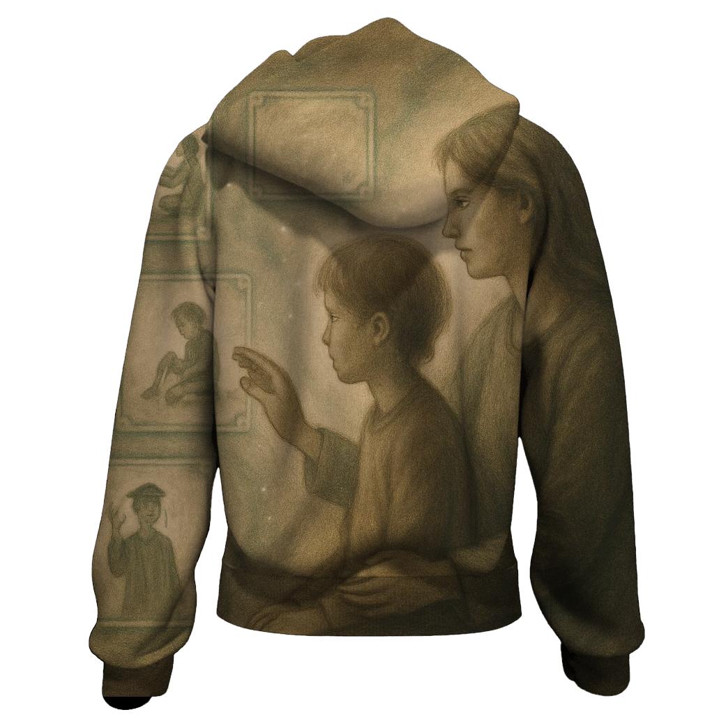 The Invisible Archive A Mothers Memory Holding Every Version Of You printed hoodies