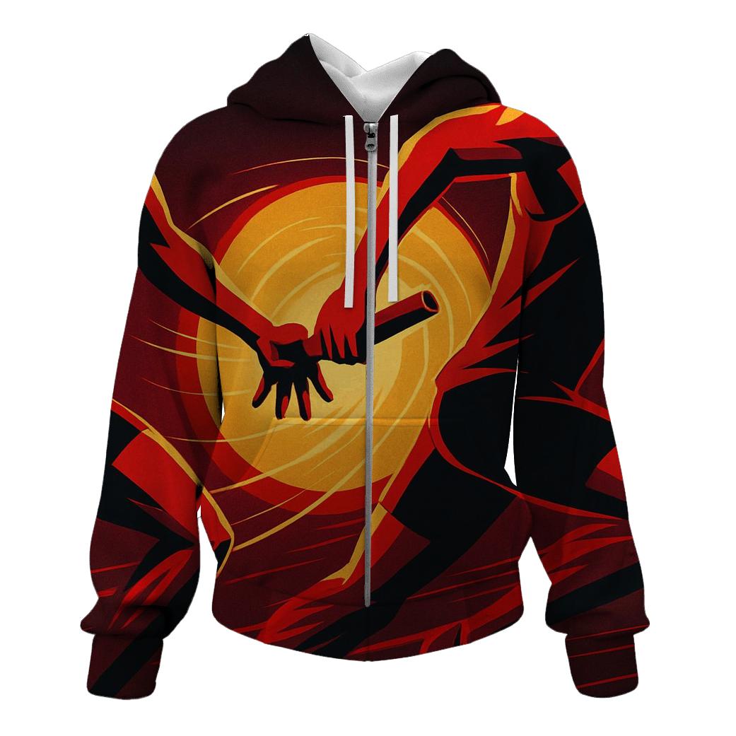 Solar Flare Sprint Relay Baton Exchange hoodie styles
