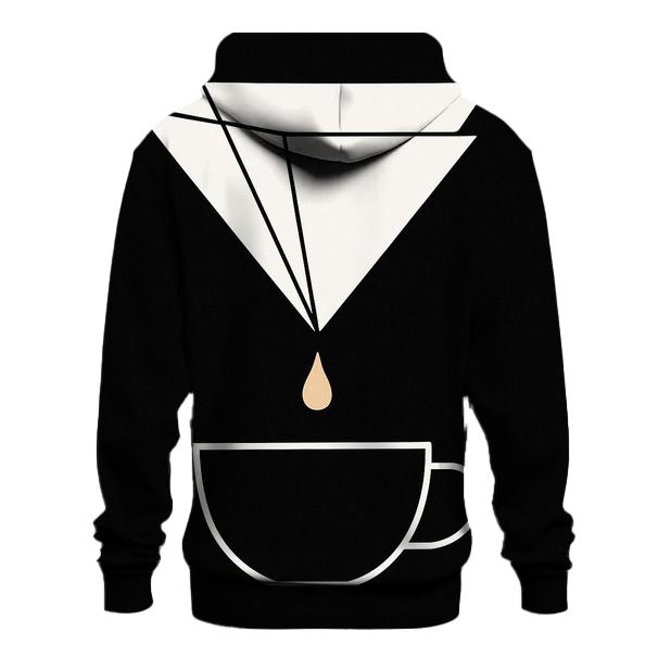 Filter Fold Geometry embroidered hoodies