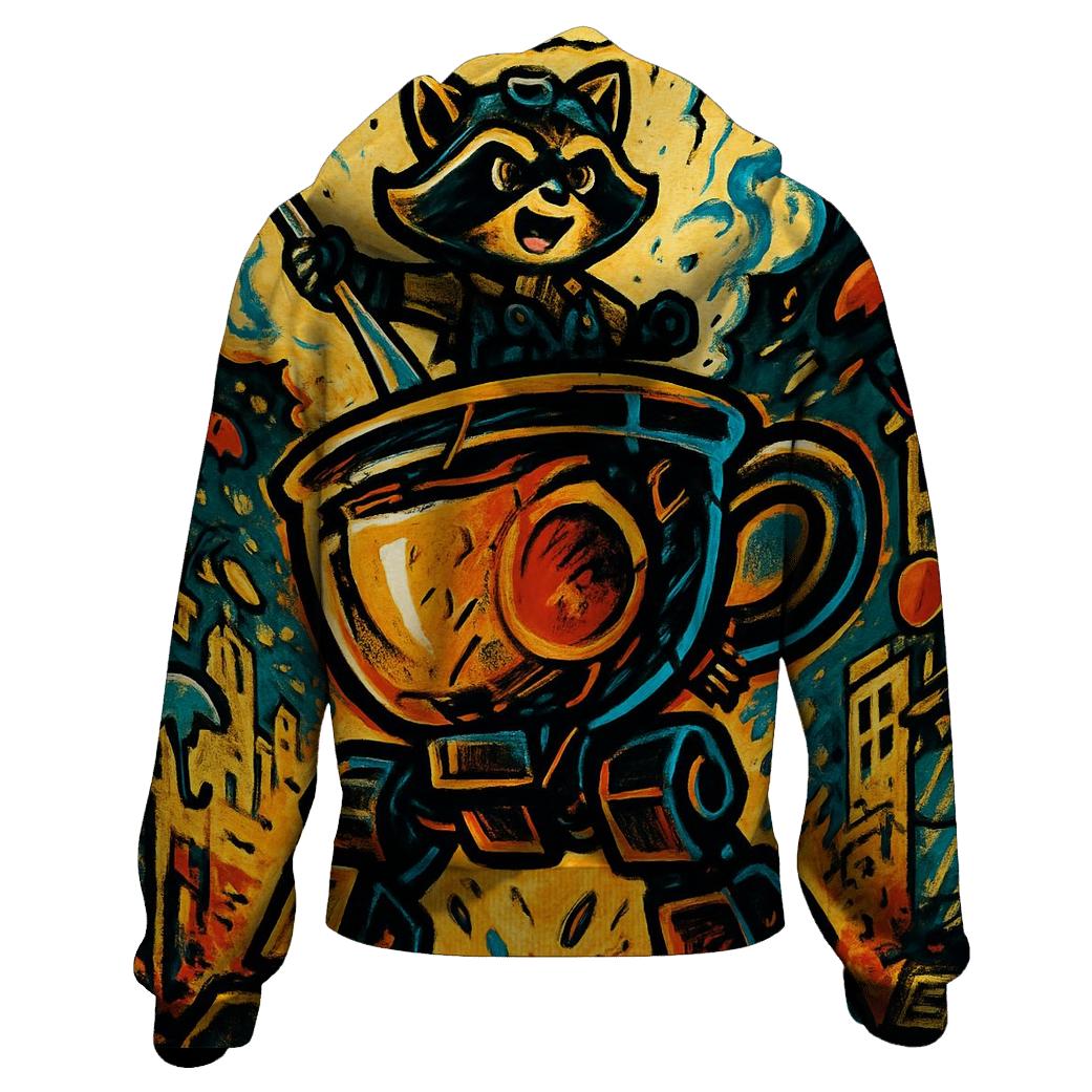 Thunder Teacup Mech Parade embroidered hoodies