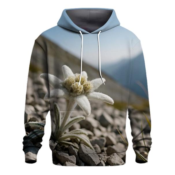 Edelweiss On Alpine Limestone Scree lightweight hoodies