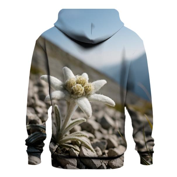 Edelweiss On Alpine Limestone Scree lightweight hoodies