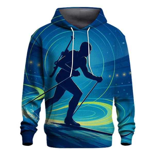 Aurora Biathlon Sprint Poster designer hoodies