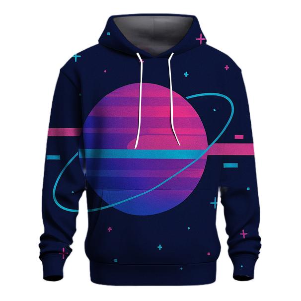 VHS Planetary Scanlines designer hoodies