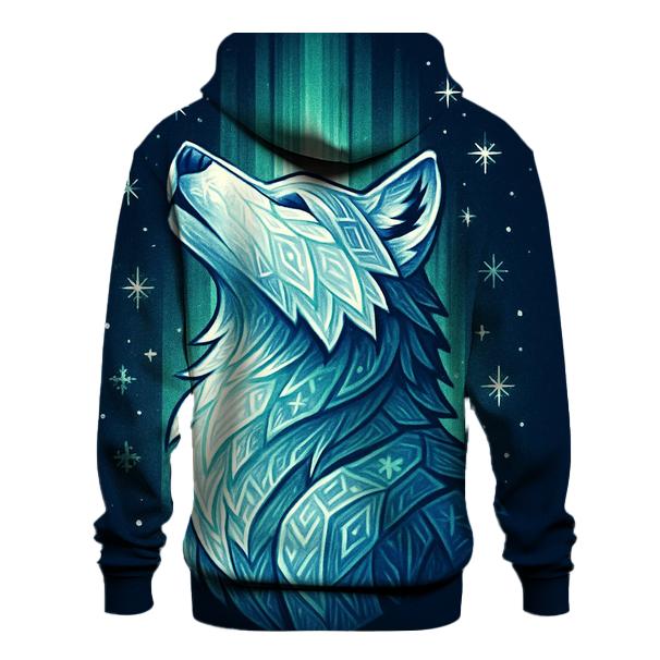 Aurora Runestone Wolf zip-up hoodies