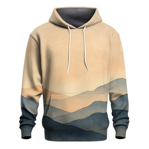 Mountain Breath Geometry embroidered hoodies