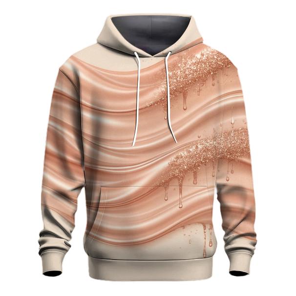 Rose Gold Shimmer Tides hoodie styles