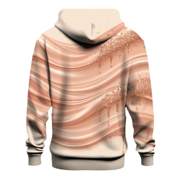 Rose Gold Shimmer Tides hoodie styles