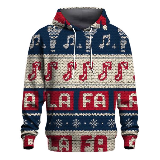 Christmas Carol Karaoke Stripe Design lightweight hoodies