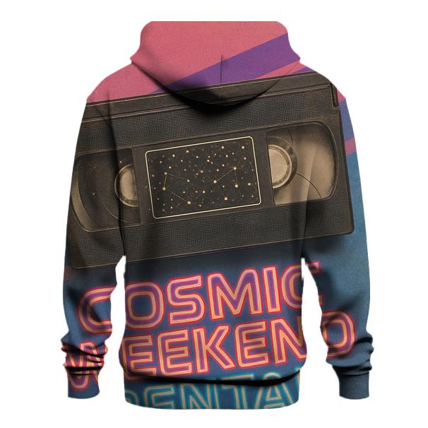 Retro VHS Star Rental Poster printed hoodies
