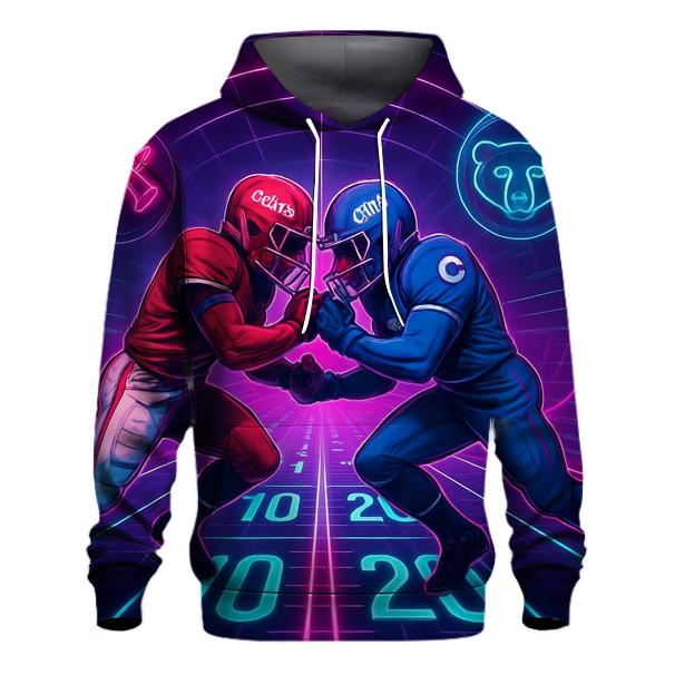 Neon Tunnel Faceoff Through Time Dilation hoodie designs