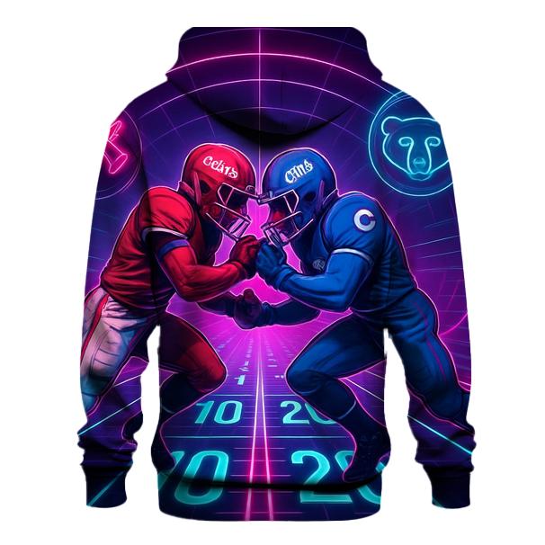 Neon Tunnel Faceoff Through Time Dilation hoodie designs