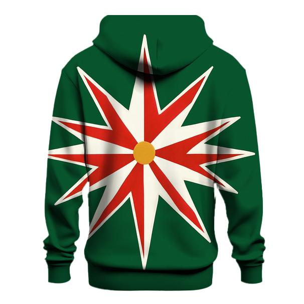 Candy Cane Polar Starburst heavyweight hoodies