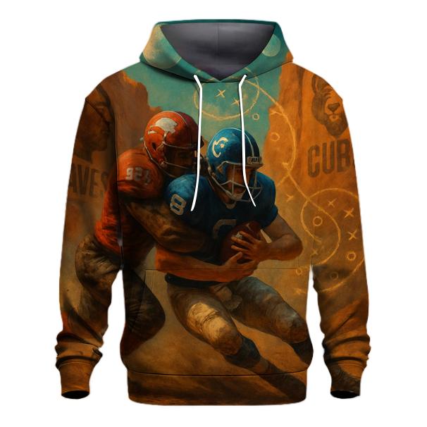 Desert Canyon Scrimmage Under Twin Moons heavyweight hoodies