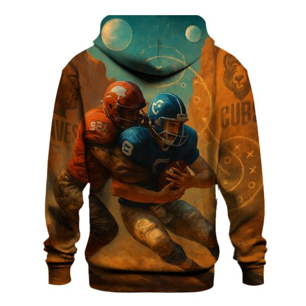 Desert Canyon Scrimmage Under Twin Moons heavyweight hoodies