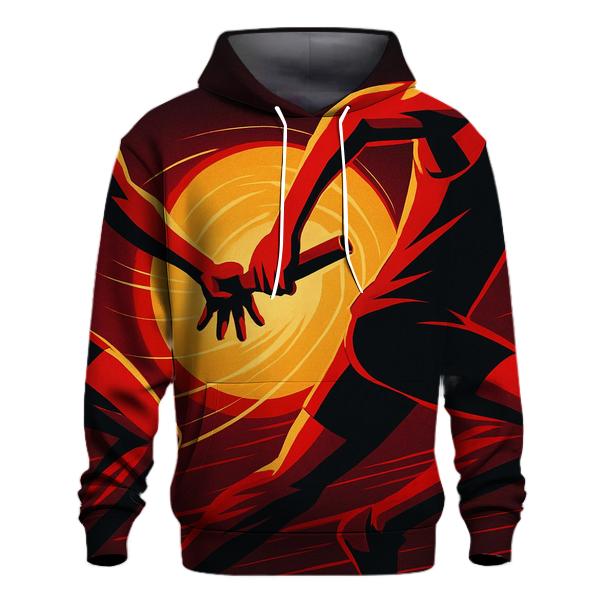 Solar Flare Sprint Relay Baton Exchange embroidered hoodies