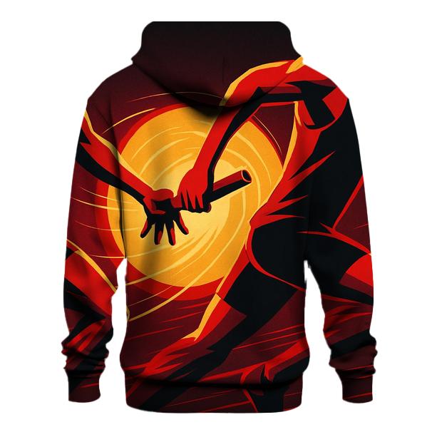 Solar Flare Sprint Relay Baton Exchange embroidered hoodies
