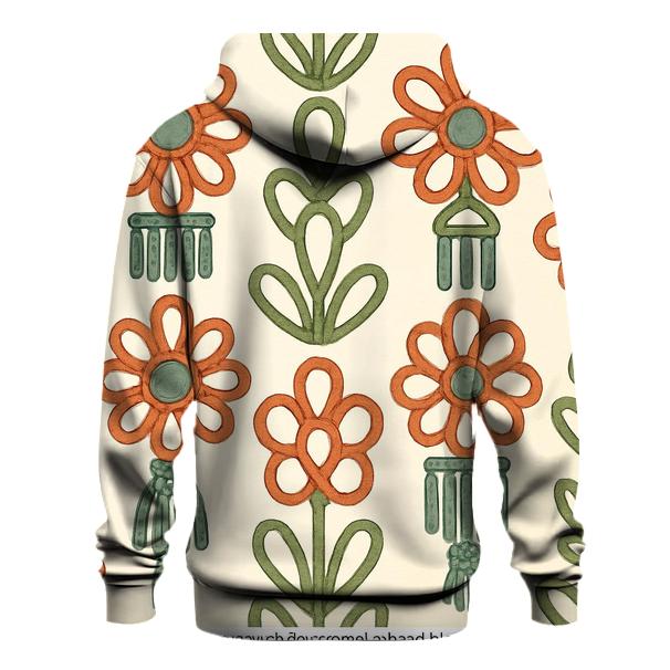 Macrame Floral Medallion Repeat custom hoodies