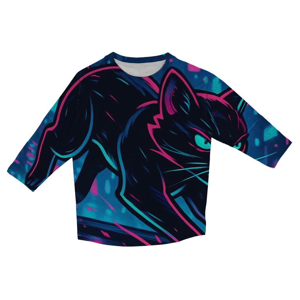 Neon Alley Circuit Cat Sprinter trendy 3/4 sleeve tops