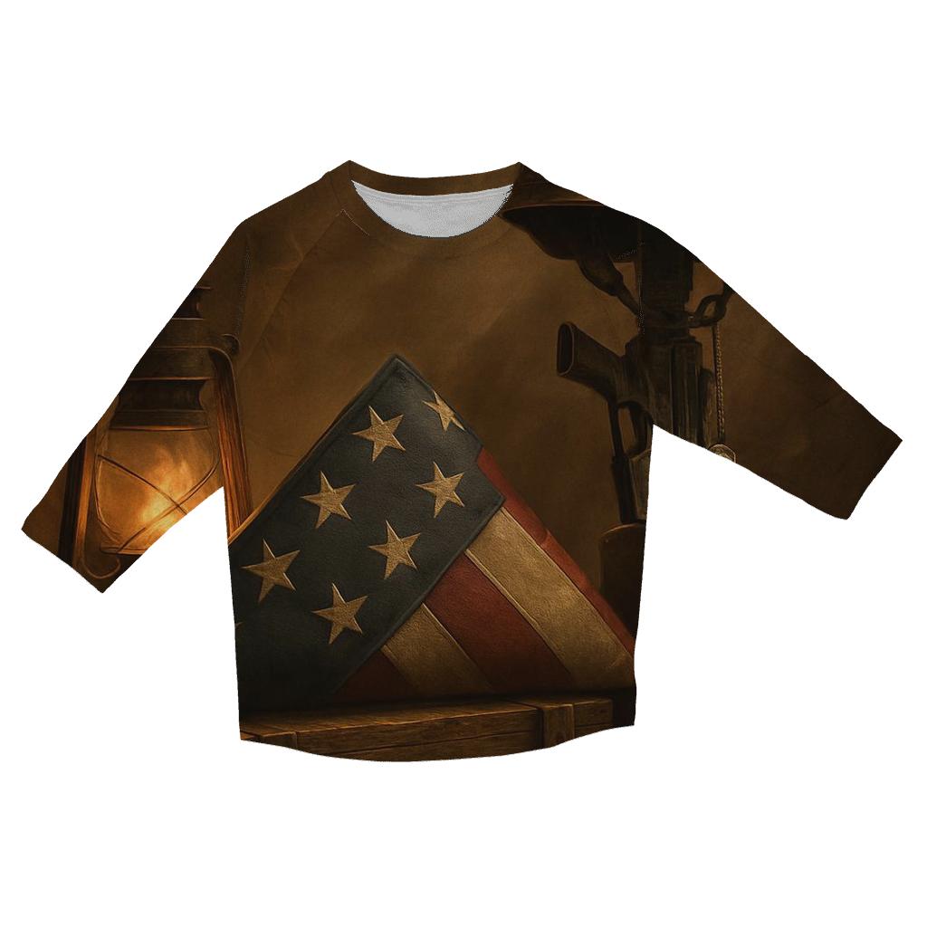 Memorial Lantern Fold personalized 3/4 sleeve tees