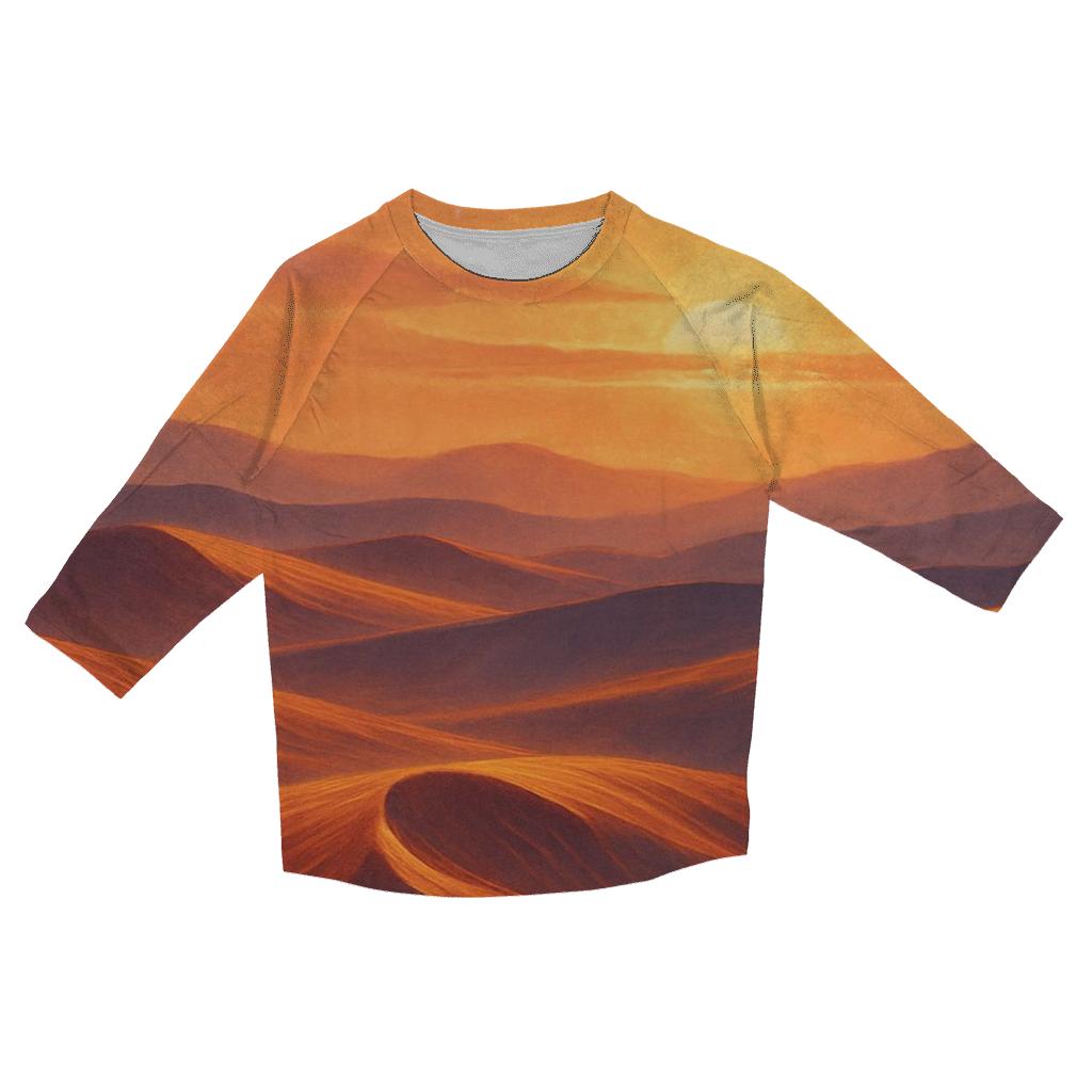 Saffron Dune Reverie personalized 3/4 sleeve tees