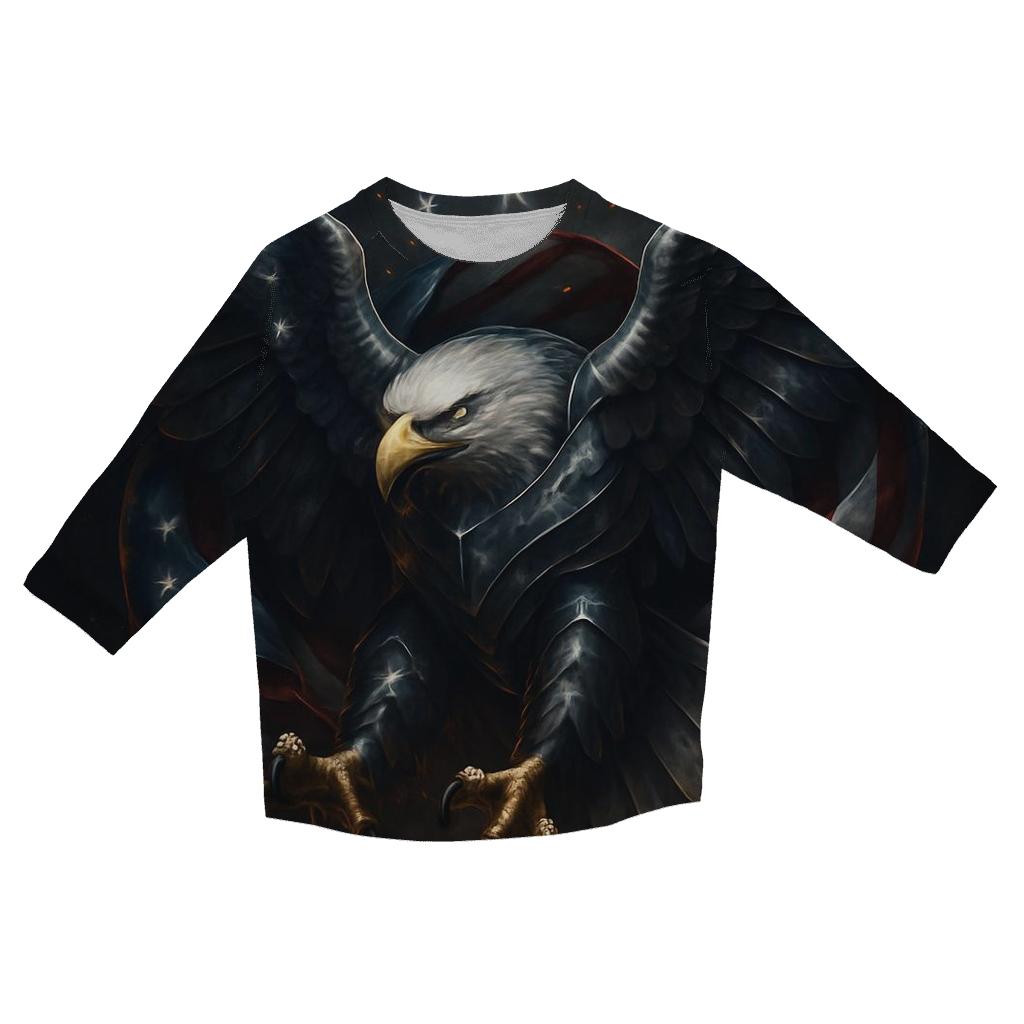 Eagle Of Steel And Stars stylish quarter sleeve tops