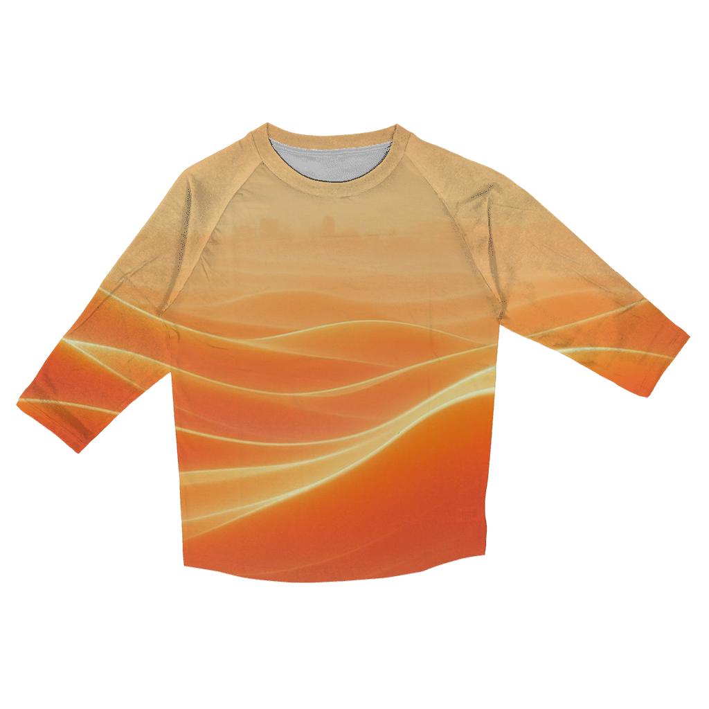 Sunset Gradient Mirage Dunes trendy 3/4 sleeve tops