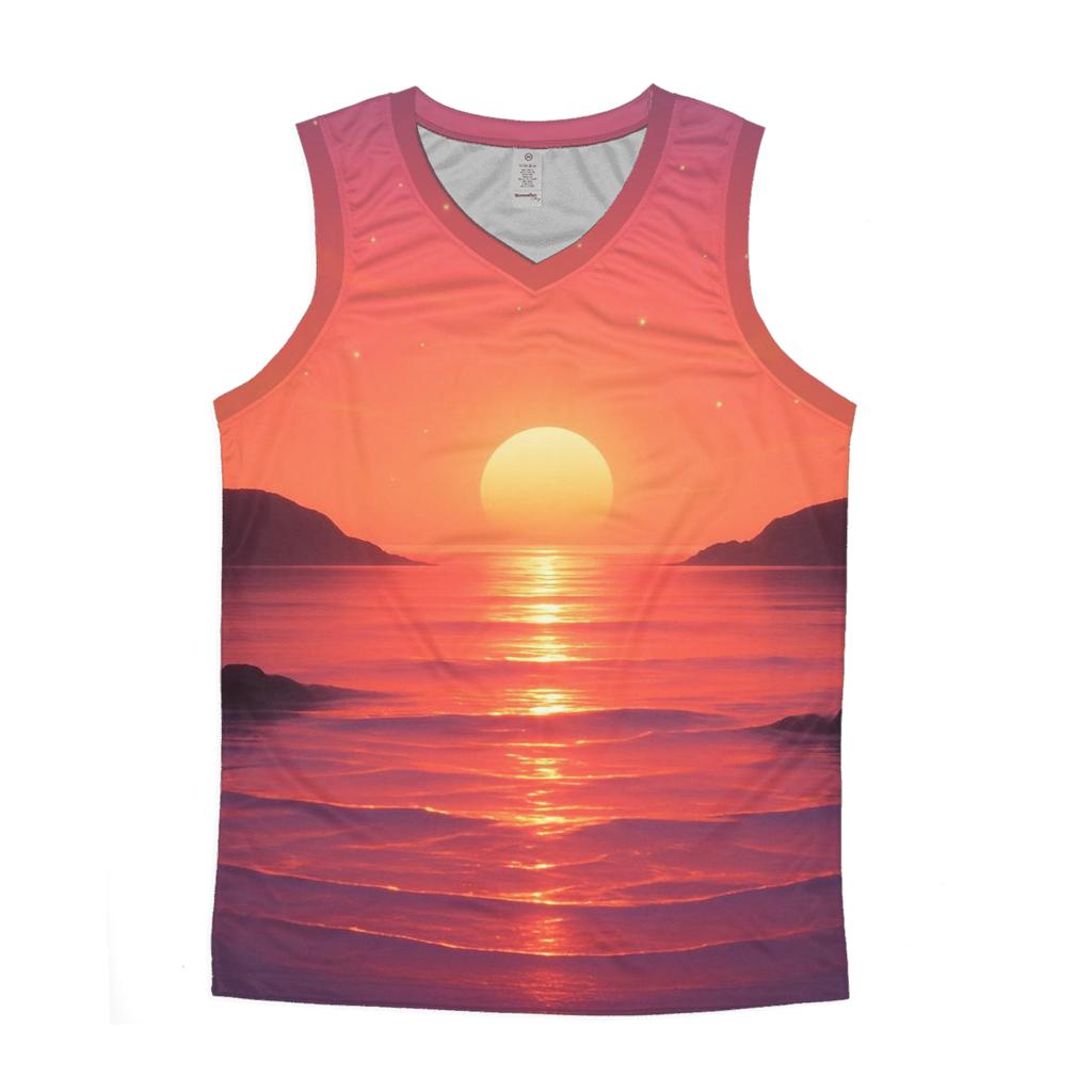 Ember Glass Lagoon cotton sleeveless tops