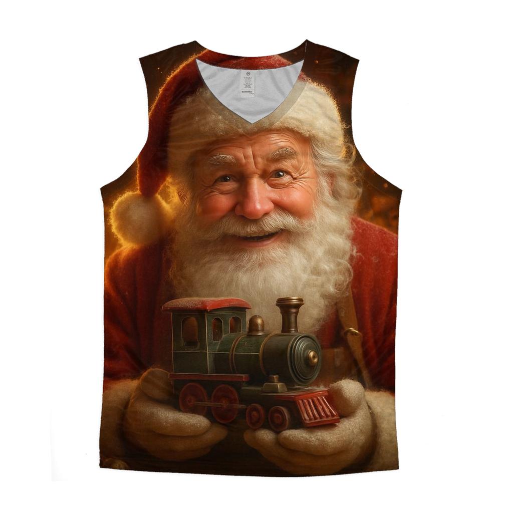 Workshop Hearthlight Santa Portrait cotton sleeveless tops