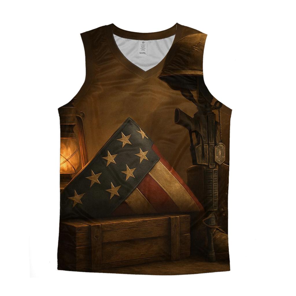 Memorial Lantern Fold designer workout tanks