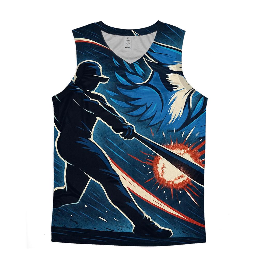 Featherstorm Swing In Blue Jays Night sports performance tank tops