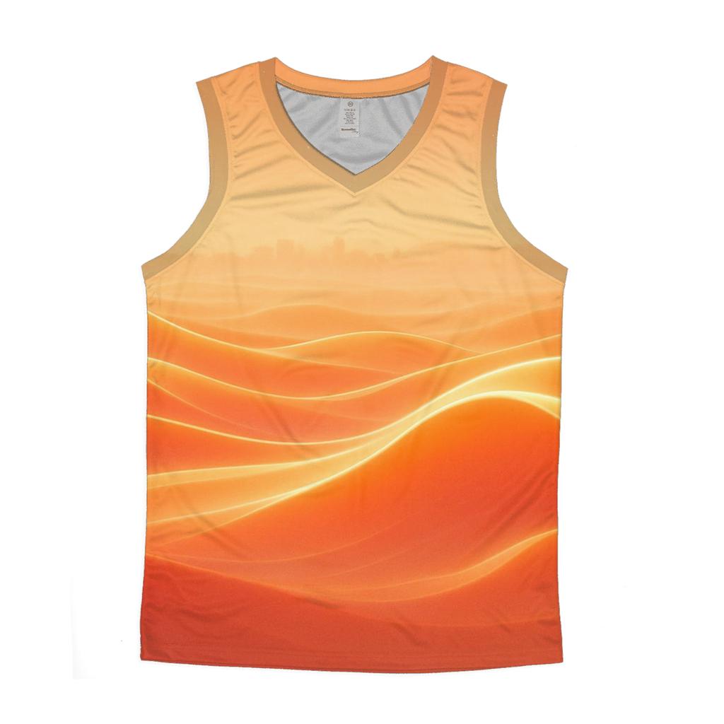 Sunset Gradient Mirage Dunes sports performance tank tops